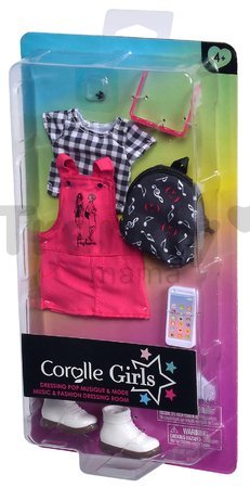 Súprava oblečenia Pop Music & Fashion Dressing Room Corolle Girls pre 28 cm bábiku 7 doplnkov od 4 rokov