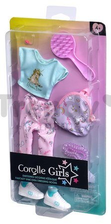 Súprava oblečenia Fantasy Unicorn Dressing Room Corolle Girls pre 28 cm bábiku 7 doplnkov od 4 rokov