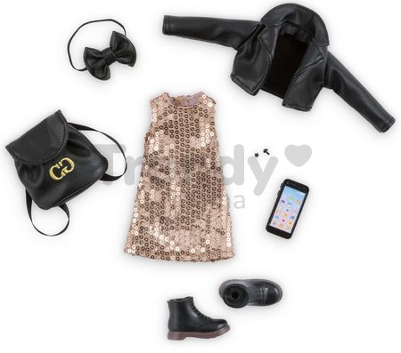 Súprava oblečenia Party Set Dressing Room Corolle Girls pre 28 cm bábiku 7 doplnkov od 4 rokov