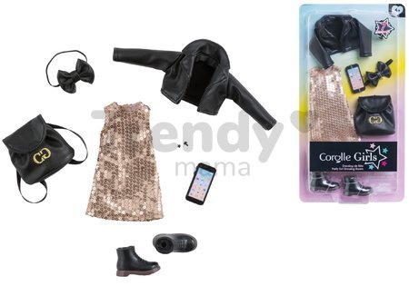 Súprava oblečenia Party Set Dressing Room Corolle Girls pre 28 cm bábiku 7 doplnkov od 4 rokov