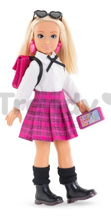 Súprava oblečenia English Student Dressing Room Girls Corolle pre 28 cm bábiku 8 doplnkov od 4 rokov