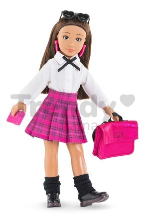Súprava oblečenia English Student Dressing Room Girls Corolle pre 28 cm bábiku 8 doplnkov od 4 rokov