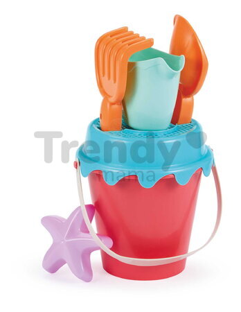 Vedro set Summer Bucket Écoiffier s krhlou a formičkou 6 dielov 2 druhy od 18 mes