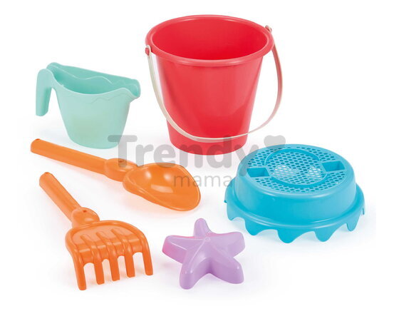 Vedro set Summer Bucket Écoiffier s krhlou a formičkou 6 dielov 2 druhy od 18 mes