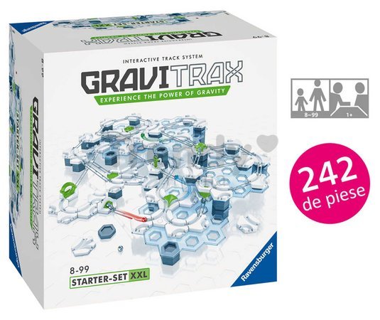 Guľôčková dráha XXL Štartovacia súprava Starter Set GraviTrax 242 dielikov od 8 rokov