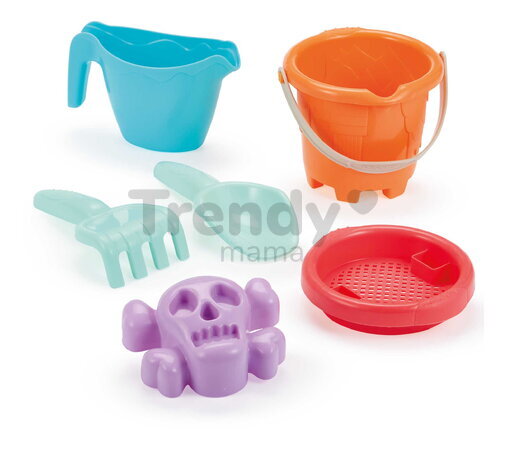Vedro set s krhličkou Baby Castle Bucket Écoiffier 6 dielov 2 druhy od 12 mes
