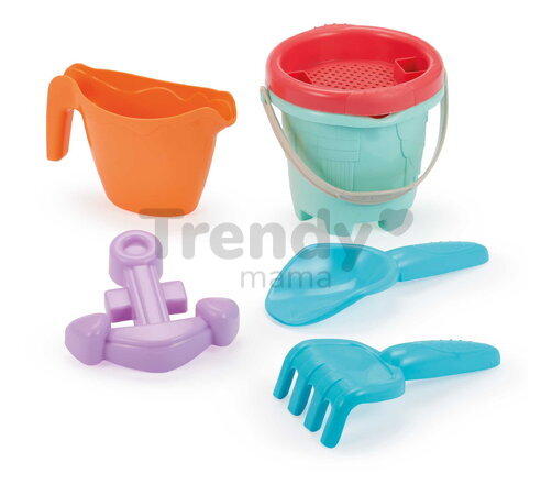 Vedro set s krhličkou Baby Castle Bucket Écoiffier 6 dielov 2 druhy od 12 mes