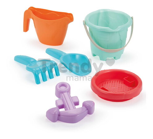 Vedro set s krhličkou Baby Castle Bucket Écoiffier 6 dielov 2 druhy od 12 mes