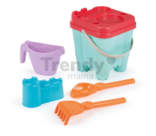 Vedro set maxi Hrad Castle Bucket Summer Écoiffier s krhlou a formičkami 6 dielov od 18 mes