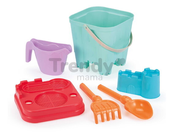 Vedro set maxi Hrad Castle Bucket Summer Écoiffier s krhlou a formičkami 6 dielov od 18 mes