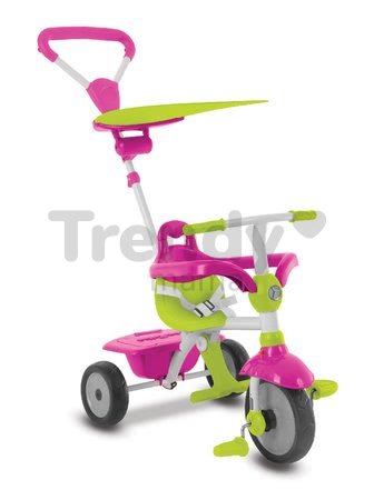 Trojkolka Zip Plus 3v1 Touch Steering smarTrike ružová EVA gumové kolesá od 10 mes