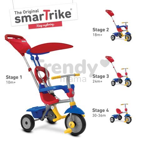 Trojkolka Zip Plus 4in1 smarTrike TouchSteering TouchSteering Eva gumové kolesá modrá od 10 mes