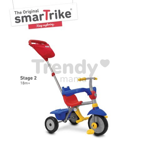 Trojkolka Zip Plus 4in1 smarTrike TouchSteering TouchSteering Eva gumové kolesá modrá od 10 mes