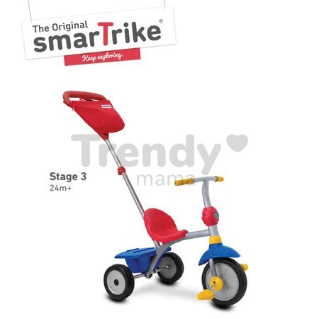 Trojkolka Zip Plus 4in1 smarTrike TouchSteering TouchSteering Eva gumové kolesá modrá od 10 mes