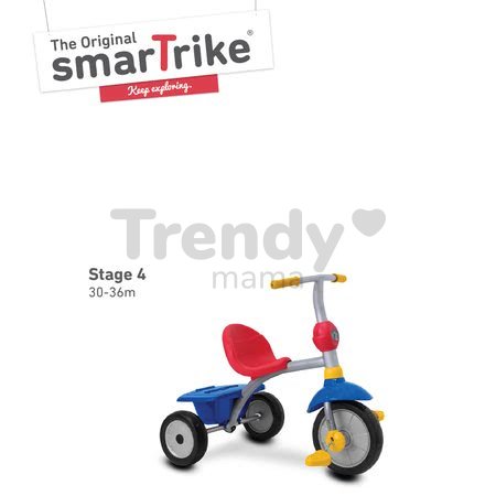 Trojkolka Zip Plus 4in1 smarTrike TouchSteering TouchSteering Eva gumové kolesá modrá od 10 mes