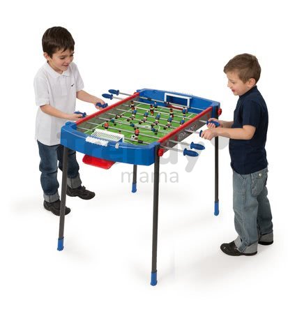 Futbalový stôl Challenger Smoby s 2 loptičkami modro-červený od 6 rokov
