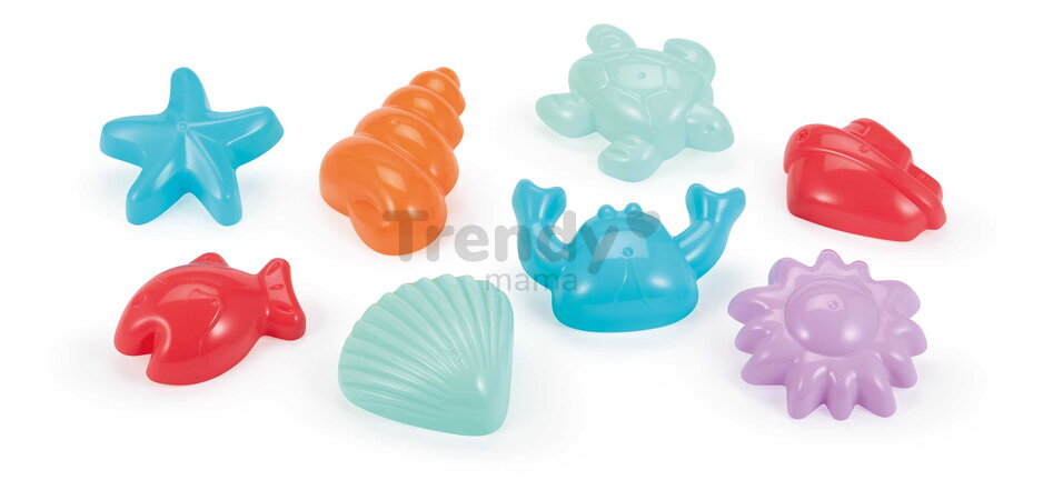 Formičky do piesku Morské tvory Sea World Summer Écoiffier 8 dielov od 18 mes
