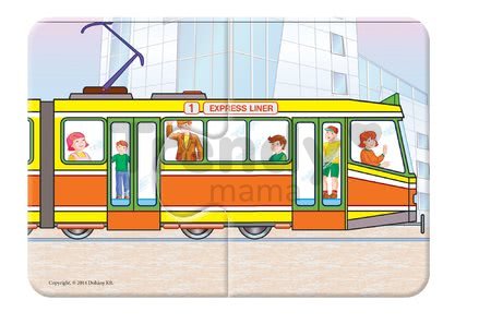 Baby puzzle Duo Dopravné prostriedky Dohány 8x2 dieliky 8-obrázkové od 24 mes