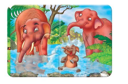 Baby puzzle Duo Safari Dohány 8x2 dieliky 8-obrázkové od 24 mes