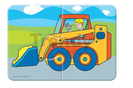 Baby puzzle Duo Pracovné autá Dohány 8x2 dieliky 8-obrázkové od 24 mes