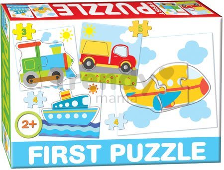 Puzzle Baby First Dopravné prostriedky Dohány 4-obrázkové od 24 mes