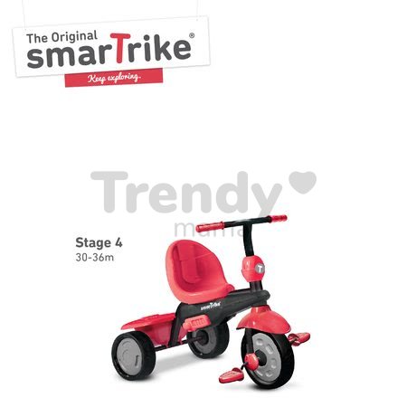 Trojkolka Glow Touch Steering 4v1 Black&Red smarTrike červeno-čierna od 10 mes