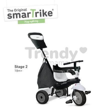 Trojkolka Glow Touch Steering 4v1 Black&White smarTrike čierno-biela od 10 mes