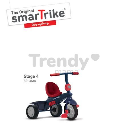 Trojkolka Shine 4v1 Blue&Red Touch Steering smarTrike modro-červená od 10 mes