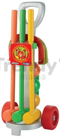 Kroketový set Croquet s vozíkom Écoiffier sivý od 18 mes