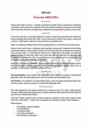 Spoločenská hra ABC - spoznávanie abecedy Dohány od 6 rokov