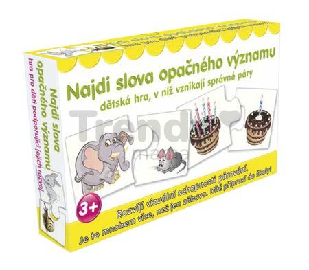 Náučná spoločenská hra Nájdi protiklady Dohány 4 jazykové verzie