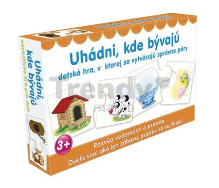 Náučná spoločenská hra Uhádni kde bývajú Dohány maďarská verzia