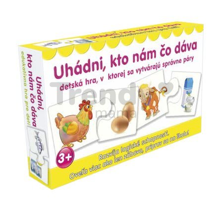Náučná spoločenská hra Uhádni, kto nám čo dáva Dohány maďarská verzia