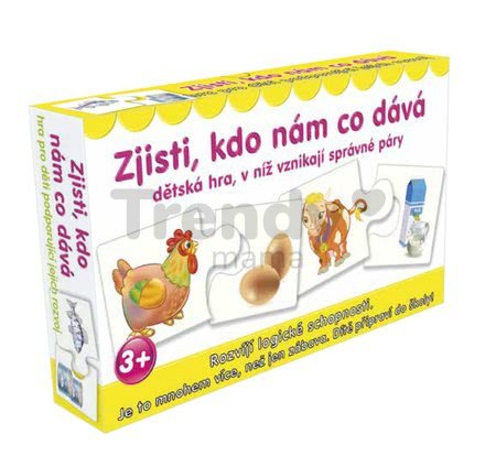 Náučná spoločenská hra Uhádni, kto nám čo dáva Dohány maďarská verzia