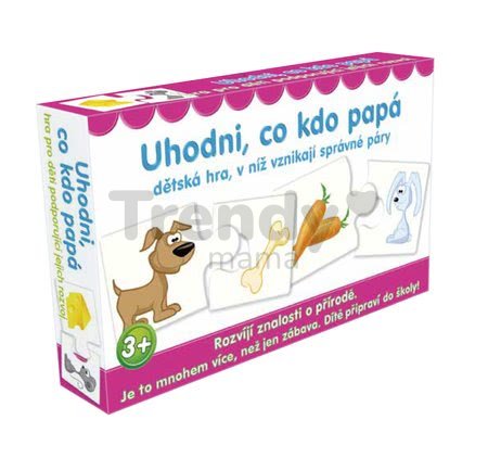 Náučná spoločenská hra Uhádni, kto sa čím živí Dohány 4 jazykové verzie