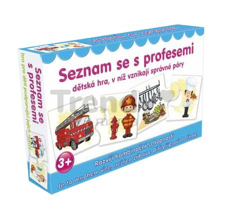 Náučná spoločenská hra Zoznám sa s profesiami Dohány 4 jazykové verzie