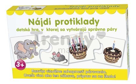 Náučná spoločenská hra Nájdi protiklady Dohány slovenská verzia