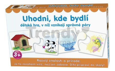 Náučná spoločenská hra Uhádni, kde bývajú Dohány česká verzia