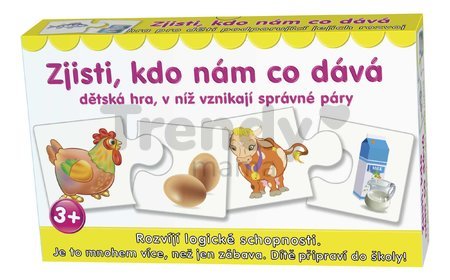Náučná spoločenská hra Uhádni, kto nám čo dáva Dohány česká verzia