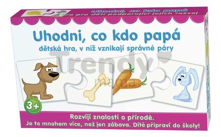 Náučná spoločenská hra Uhádni, kto sa čím živí Dohány česká verzia