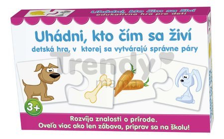 Náučná spoločenská hra Uhádni, kto sa čím živí Dohány slovenská verzia