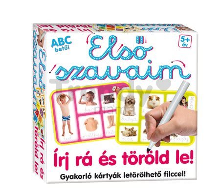 Náučná hra Slova ABC Napíš a zmaž Dohány (jazykové verzie SK, CZ, HU, RO) od 3 rokov