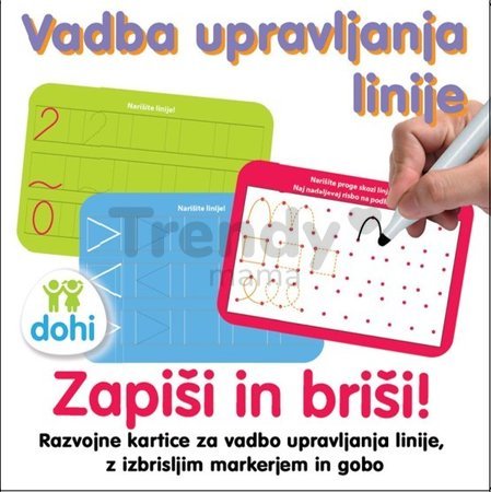 Náučná hra Kresli a zmaž Línie Dohány slovinská verzia