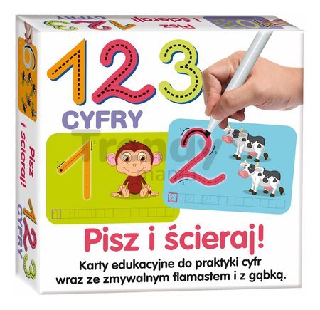 Náučná hra Kresli a zmaž Čísla Dohány poľská verzia