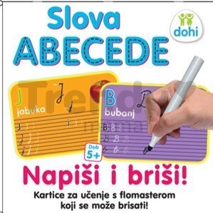 Náučná hra Kresli a zmaž Abeceda Dohány chorvátska verzia