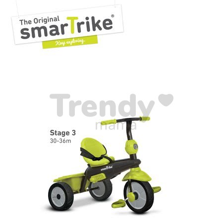 Trojkolka Delight Touch Steering 3v1 smarTrike zelená od 10 mes
