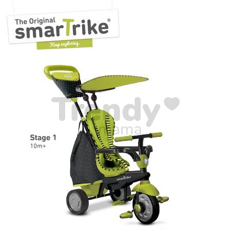 Trojkolka Glow Touch Steering 4v1 Black&Green smarTrike zeleno-čierna od 10 mes