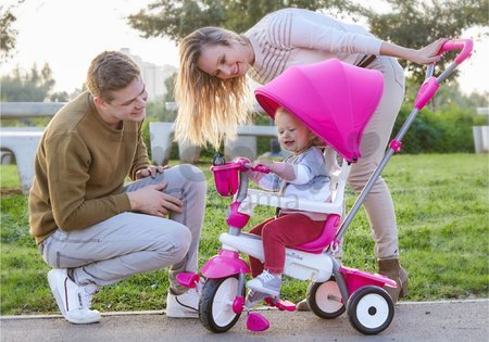 Trojkolka Breeze Plus Pink Classic smarTrike TouchSteering ovládanie s držiakom na fľašu a gumené kolesá s tlmičom od 10 mes