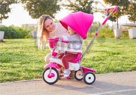 Trojkolka Breeze Plus Pink Classic smarTrike TouchSteering ovládanie s držiakom na fľašu a gumené kolesá s tlmičom od 10 mes