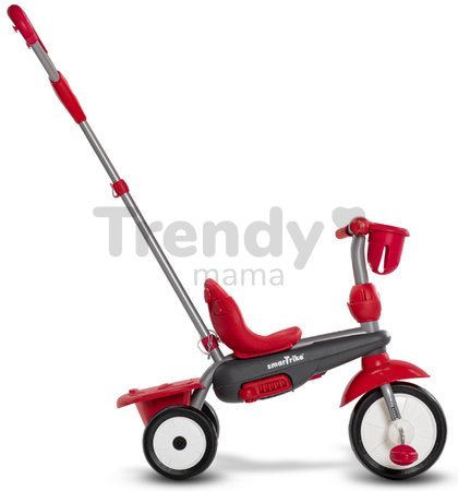 Trojkolka Breeze Plus Red Classic smarTrike TouchSteering ovládanie s držiakom na fľašu a gumené kolesá s tlmičom od 10 mes